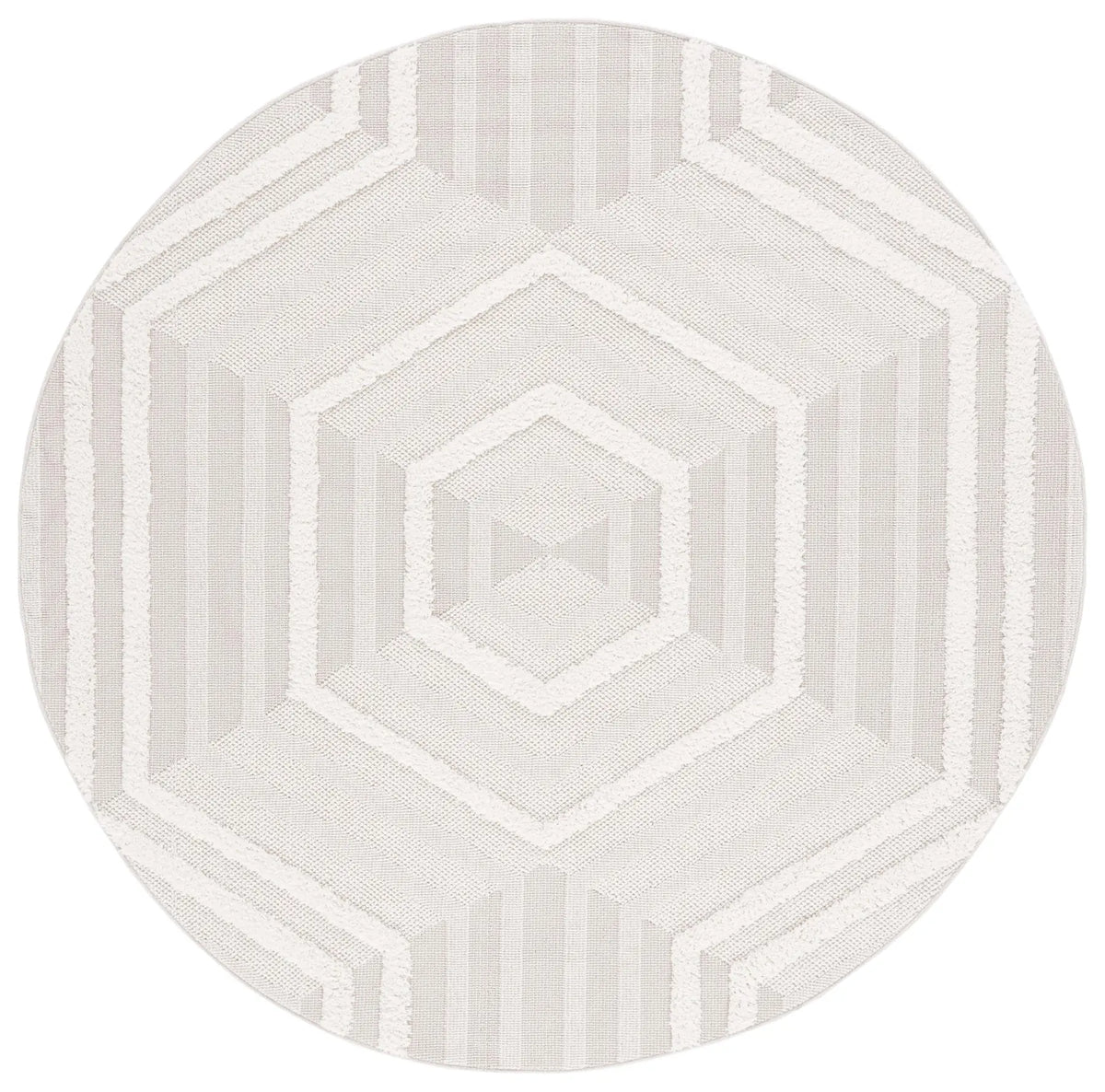 Safavieh Trends 5'-3" x 5'-3" Rug in Beige / Ivory