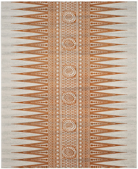 Safavieh Evoke 6'-7" x 9'-0" Rug in Ivory / Orange