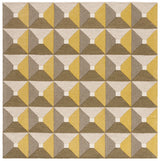Safavieh Genre 6'-0" x 6'-0" Rug in Grey / Gold
