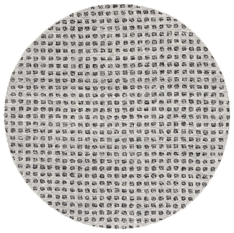 Safavieh Ebony 6'-0" x 6'-0" Rug in Silver / Black