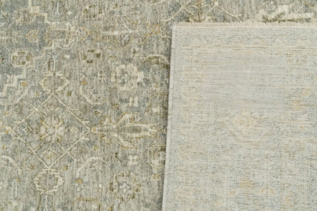 Dynamic Rugs Pacific 15942 Power Loomed Traditional Grey/Ivory Rug - Corner