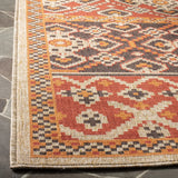 Safavieh Veranda 4'-0" x 5'-7" Rug in Red / Chocolate
