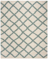 Safavieh Sgd-Dallas Shag 10'-0" x 14'-0" Rug in Ivory / Seafoam