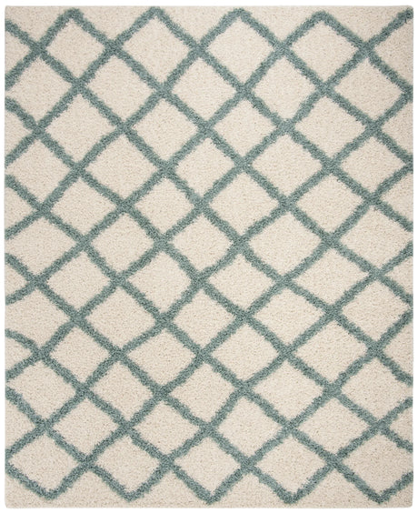 Safavieh Sgd-Dallas Shag 10'-0" x 14'-0" Rug in Ivory / Seafoam