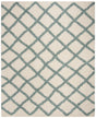 Safavieh Sgd-Dallas Shag 10'-0" x 14'-0" Rug in Ivory / Seafoam