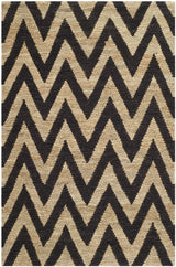 Safavieh Organic 3'-0" x 5'-0" Rug in Black / Natural