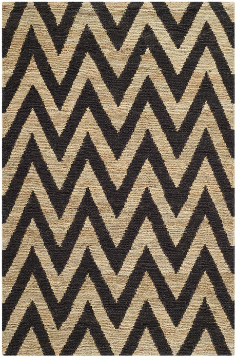 Safavieh Organic 3'-0" x 5'-0" Rug in Black / Natural