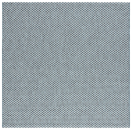 Safavieh Courtyard 6'-7" x 6'-7" Rug in Turquoise / Light Grey