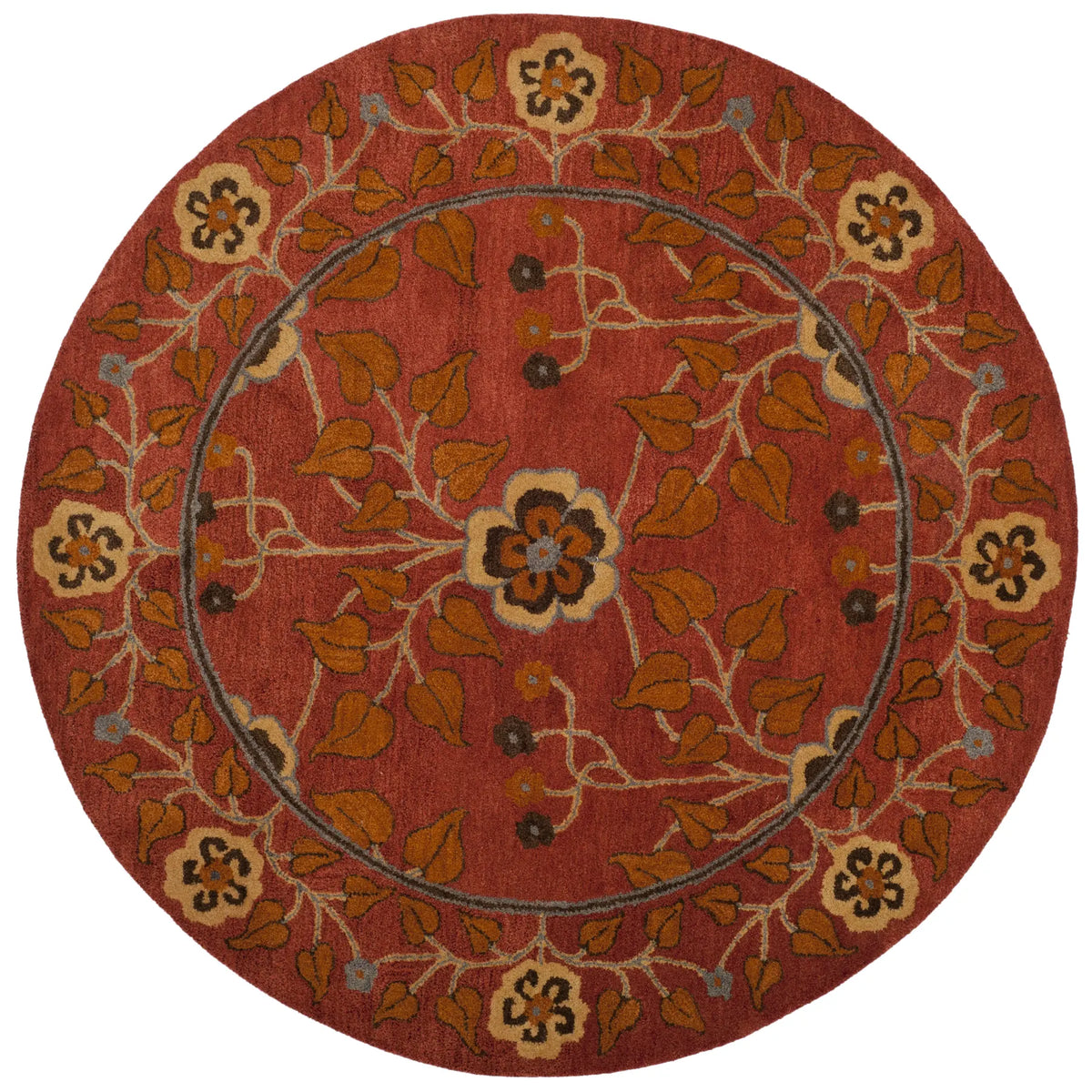 Safavieh Heritage 6'-0" x 6'-0" Rug in Red / Multi