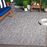 Safavieh Courtyard 4'-0" x 5'-7" Rug in Ivory Blue / Beige