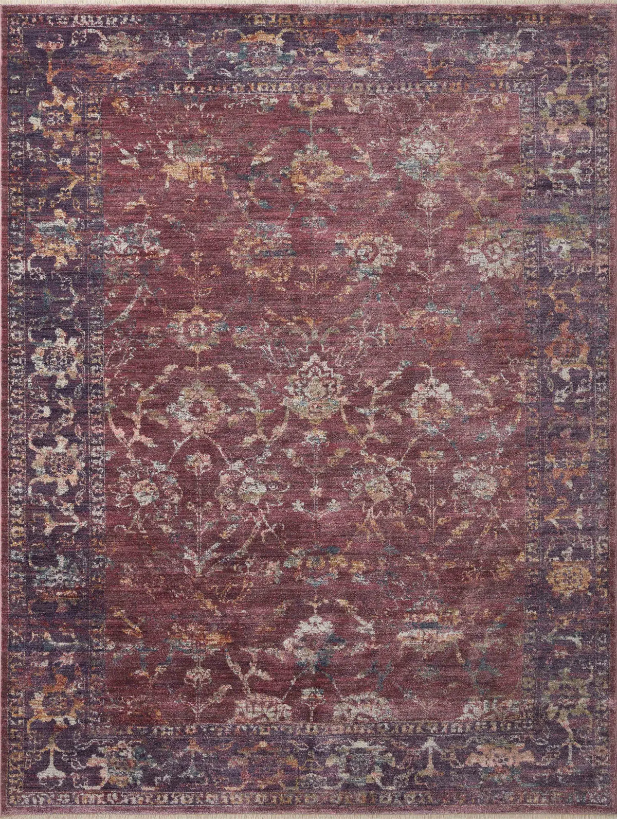 Loloi Giada Gia-02 Grape/Multi Rugs - main flat