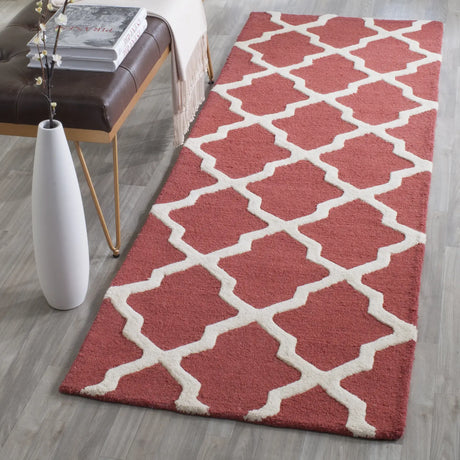 Safavieh Cambridge 2'-6" x 12'-0" Rug in Rust / Ivory