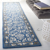 Safavieh Antiquity 2'-3" x 9'-0" Rug in Blue / Ivory