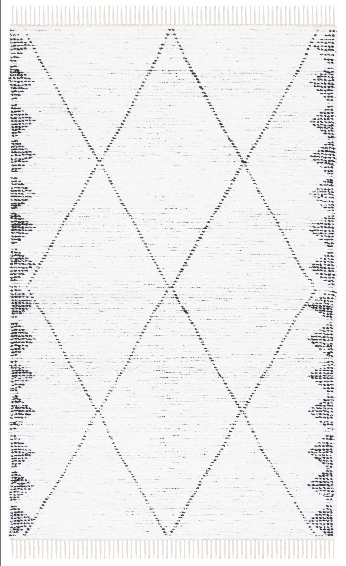 Safavieh Casablanca 4'-0" x 6'-0" Rug in Ivory / Black