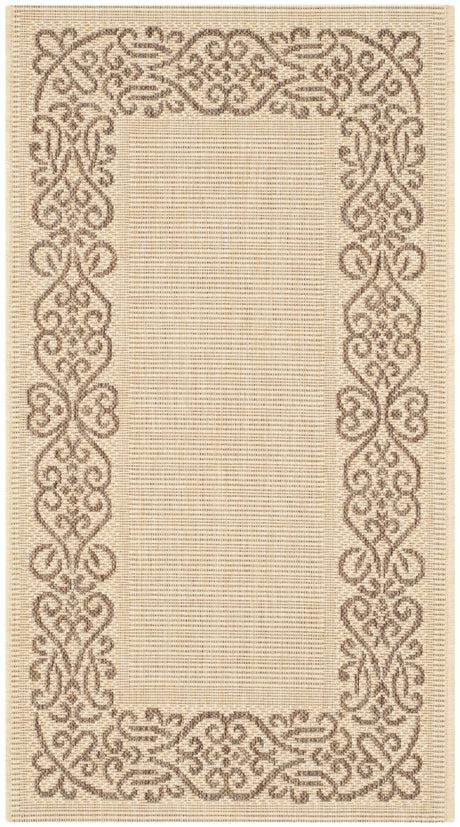 Safavieh Courtyard 2'-0" x 3'-7" Rug in Natural / Brown