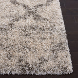 Safavieh Hudson Shag 4'-0" x 6'-0" Rug in Ivory / Grey
