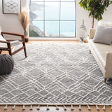 Safavieh Casablanca 8'-0" x 10'-0" Rug in Grey / Ivory