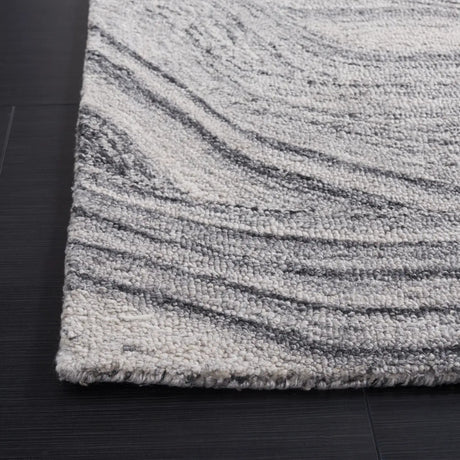 Safavieh Abstract 4'-0" x 6'-0" Rug in Dark Grey / Black