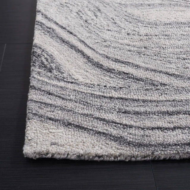 Safavieh Abstract 4'-0" x 6'-0" Rug in Dark Grey / Black