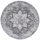 Safavieh Brentwood 6'-7" x 6'-7" Rug in Silver / Black