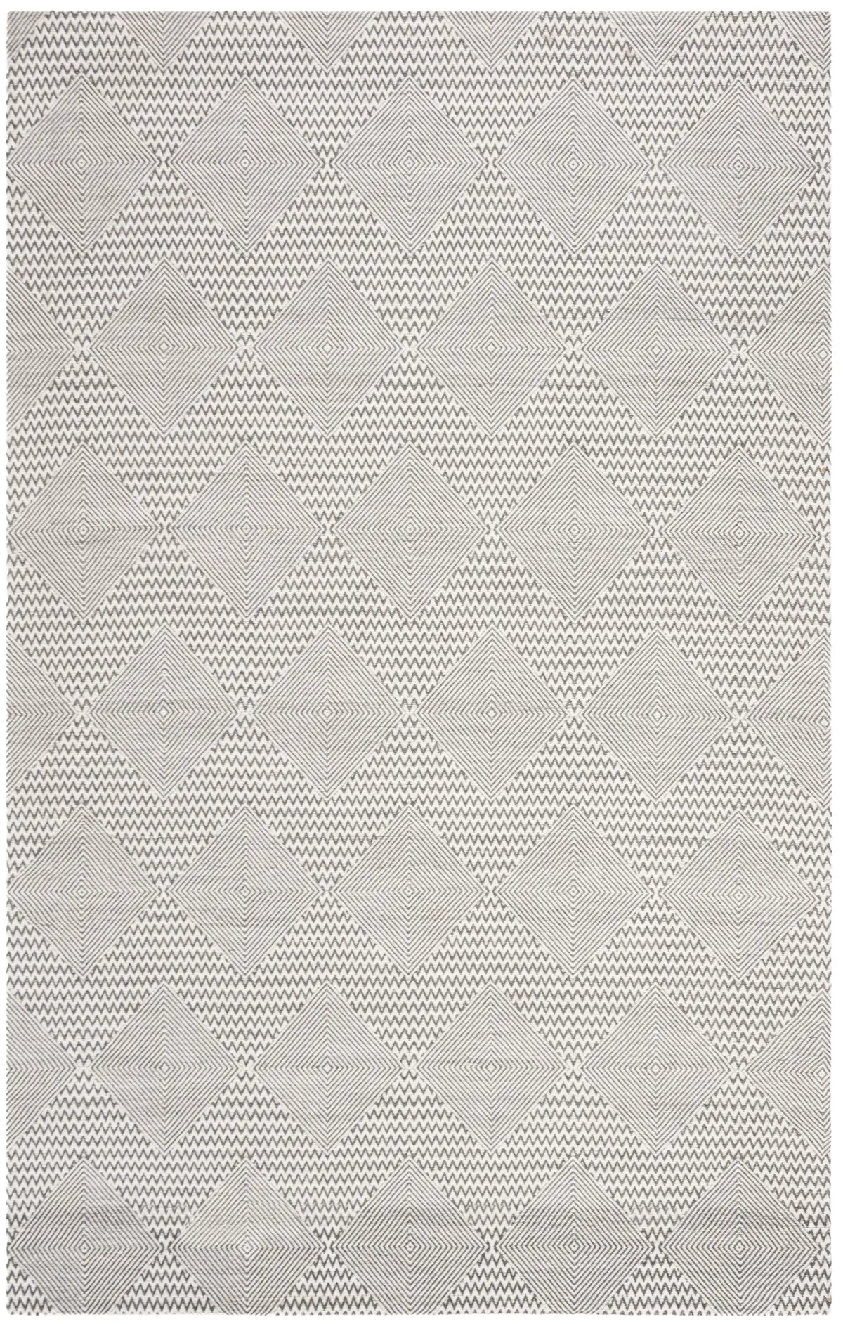 Safavieh Marbella 4'-0" x 6'-0" Rug in Dark Grey / Ivory