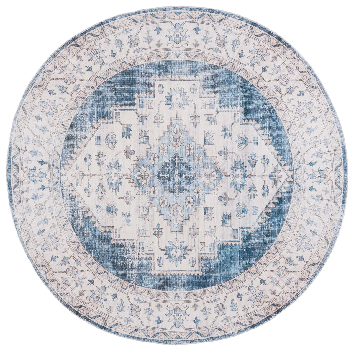 Safavieh Arizona 6'-0" x 6'-0" Rug in Grey / Blue