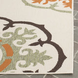 Safavieh Veranda 4'-0" x 5'-7" Rug in Cream / Terracotta