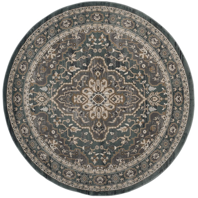 Safavieh Lyndhurst 5'-3" x 5'-3" Rug in Teal / Grey