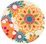 Safavieh Cabana 10'-0" x 10'-0" Rug in Ivory / Orange