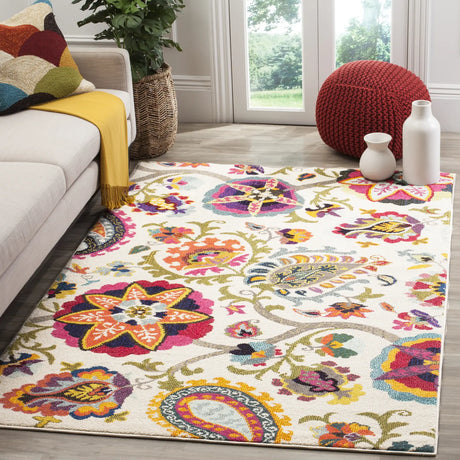 Safavieh Monaco 5'-1" x 7'-7" Rug in Ivory / Multi