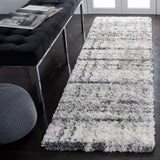 Safavieh Fontana Shag  800 2'-3" x 10'-0" Rug in Ivory / Grey