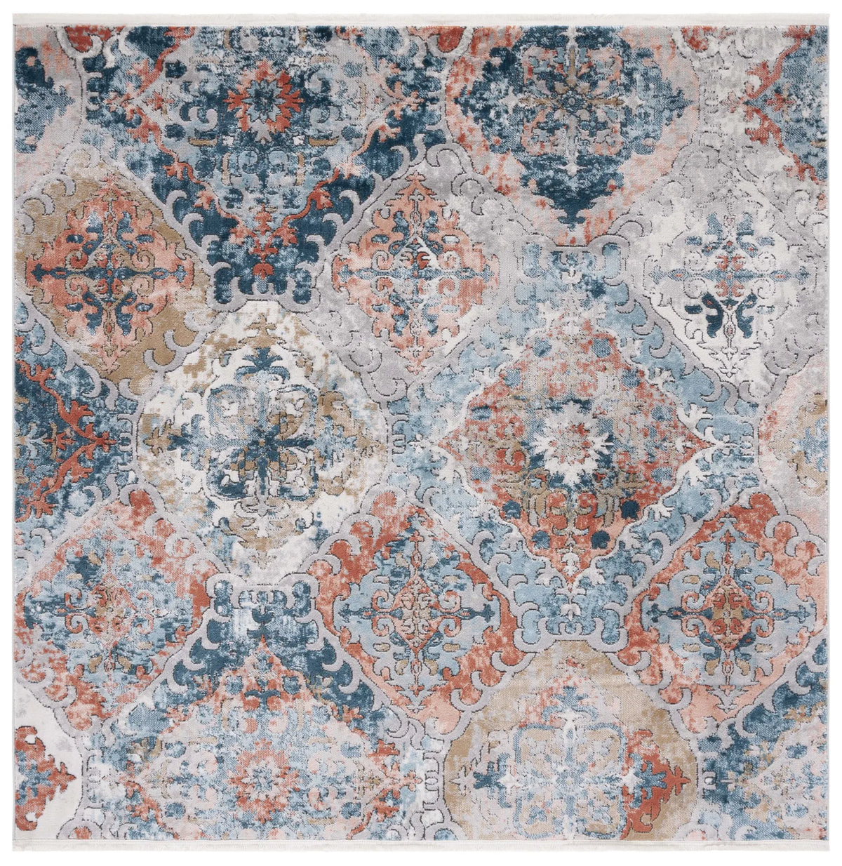 Safavieh Shivan 6'-7" x 6'-7" Rug in Blue / Rose