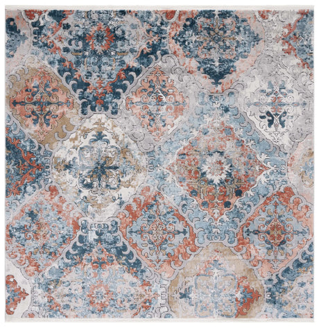 Safavieh Shivan 6'-7" x 6'-7" Rug in Blue / Rose