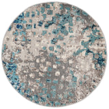 Safavieh Madison 3'-0" x 3'-0" Rug in Grey / Blue