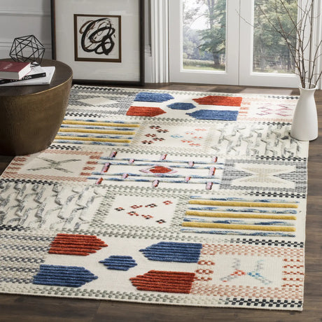 Safavieh Kilim 5'-0" x 8'-0" Rug in Ivory / Multi