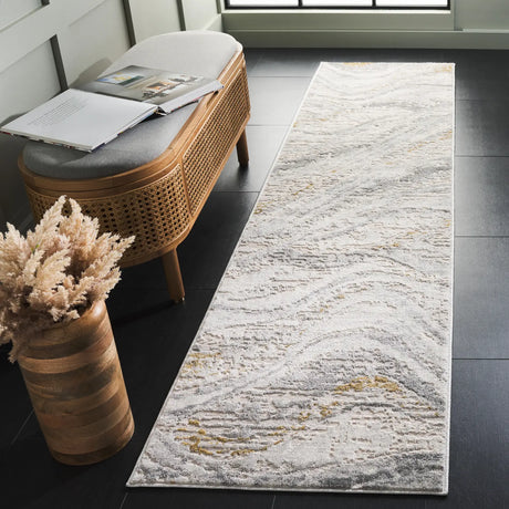 Safavieh Palma 2'-2" x 7'-0" Rug in Beige / Light Grey