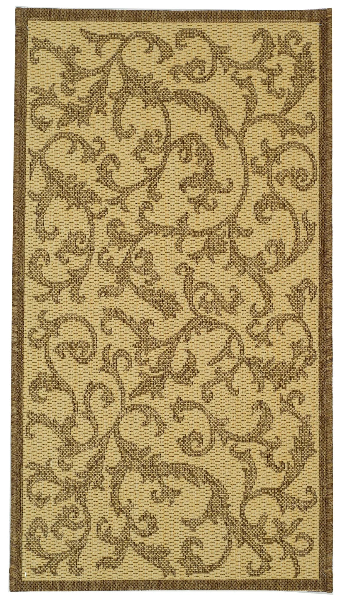 Safavieh Courtyard 2'-0" x 3'-7" Rug in Natural / Brown