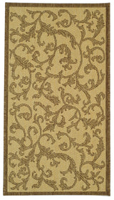 Safavieh Courtyard 2'-0" x 3'-7" Rug in Natural / Brown