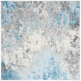 Safavieh Tulum 6'-7" x 6'-7" Rug in Grey / Blue