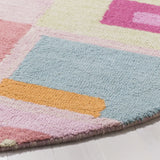 Safavieh Safavieh Kids 6'-0" x 6'-0" Rug in Pink / Multi