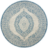 Safavieh Courtyard 5'-3" x 5'-3" Rug in Light Grey / Blue