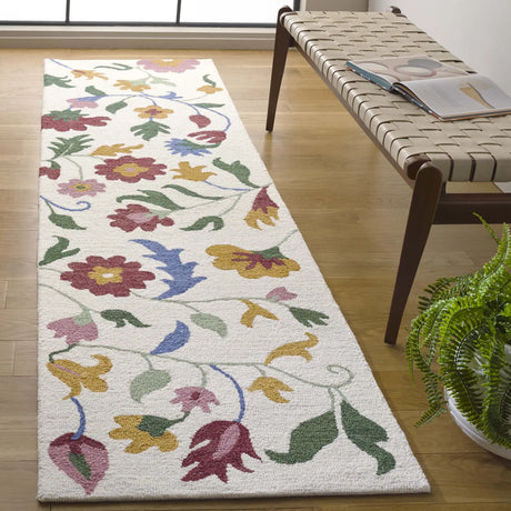 Safavieh Blossom 2'-6" x 8'-0" Rug in Ivory / Red