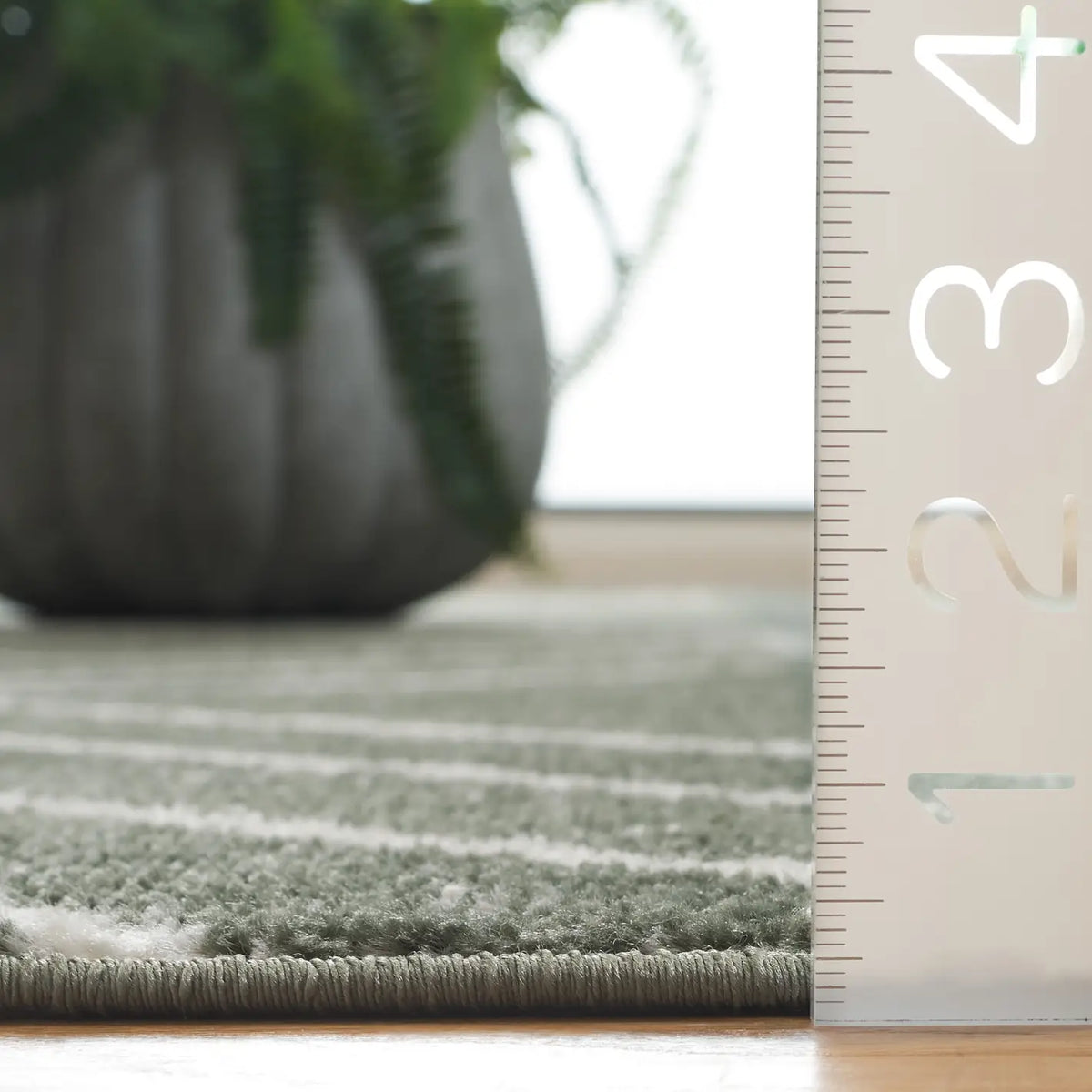 Safavieh Adirondack 4'-0" x 6'-0" Rug in Dark Green / Ivory