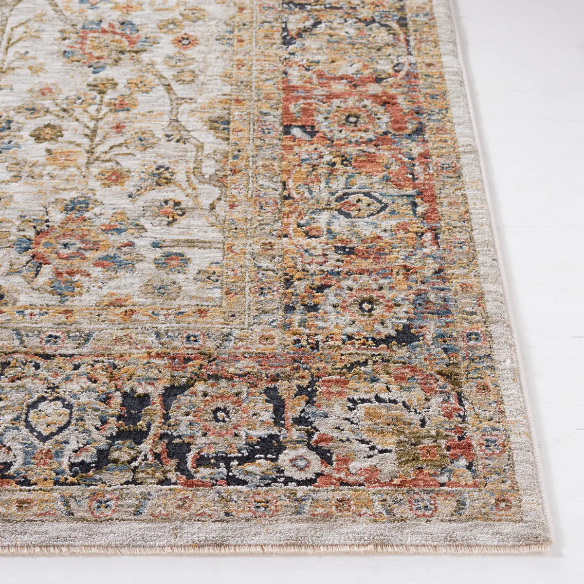 Safavieh Silverado 4'-0" x 6'-0" Rug in Ivory / Rust