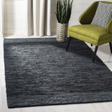 Safavieh Vintage Leather 4'-0" x 6'-0" Rug in Black / Grey