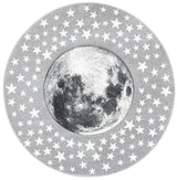 Safavieh Carousel Kids 100 5'-3" x 5'-3" Rug in Light Grey / White