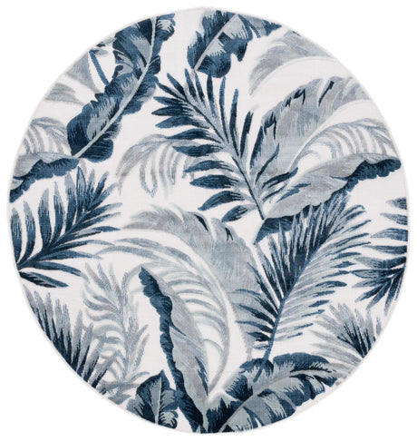 Safavieh Cabana 6'-5" x 6'-5" Rug in Ivory / Navy