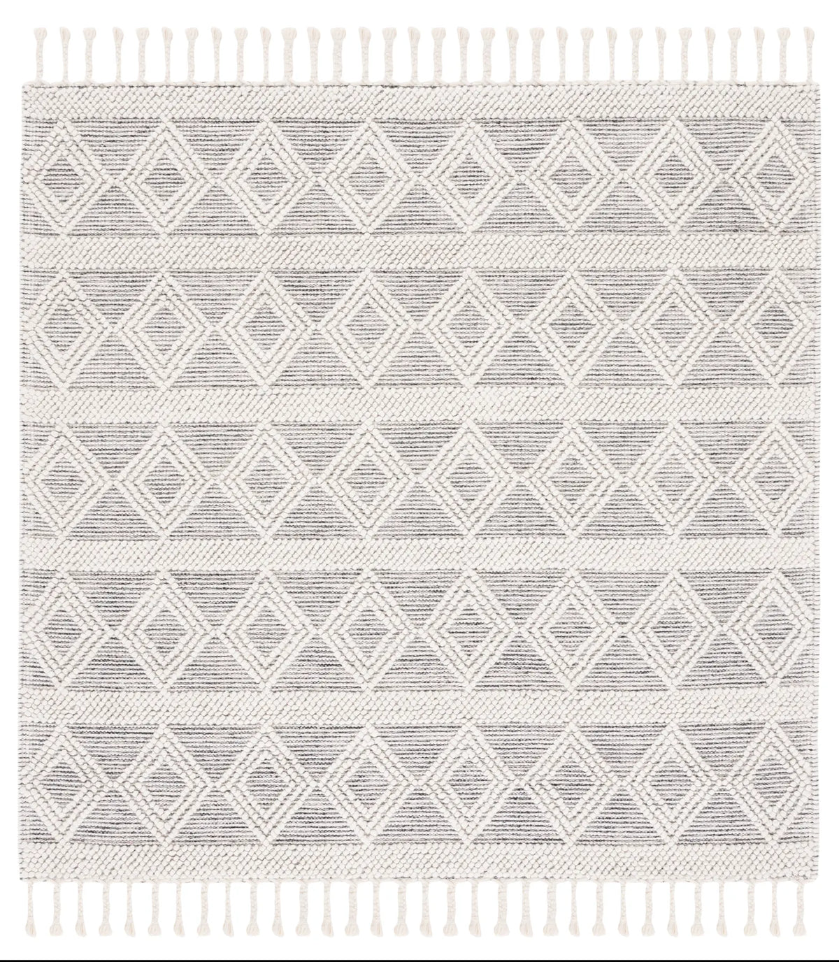Safavieh Natura 6'-0" x 6'-0" Rug in Ivory / Black