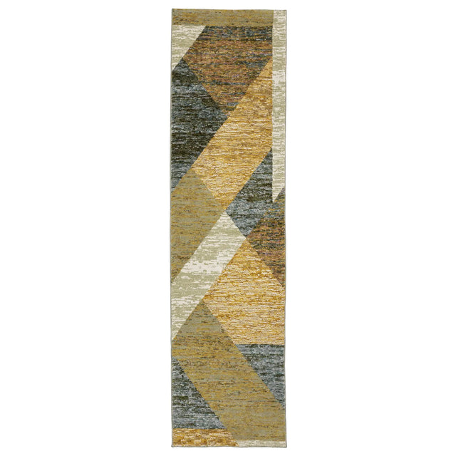 Oriental Weavers Sphinx Strada Str09 Gold/ Blue Rugs - runner