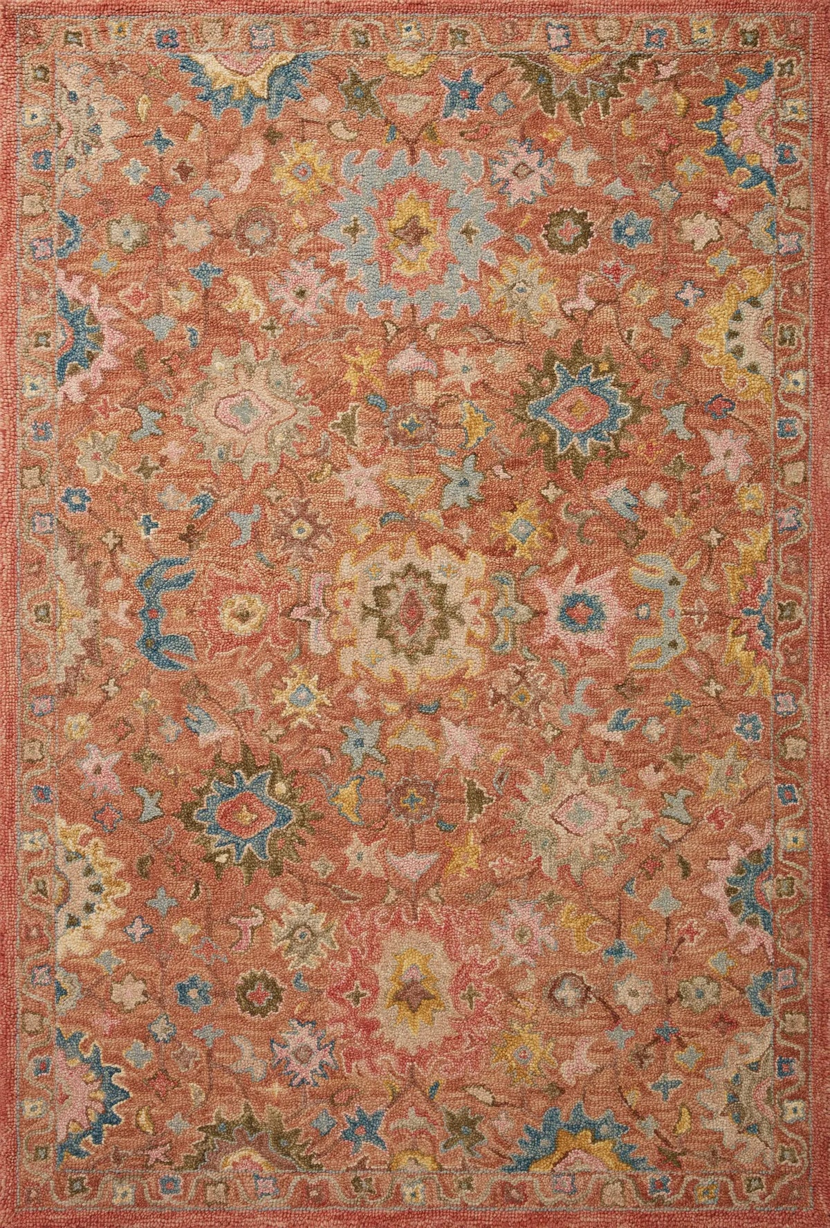Loloi Padma Pma-05 Terracotta/Multi Rug - main flat